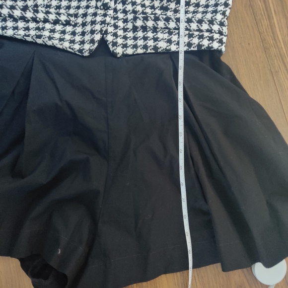 *Anthropologie Maeve Black & White Houndstooth Twofer Romper – NWT – 12 - Picture 11 of 11